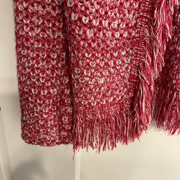 Maje pink fringe jacket size 1 - Picture 6 of 8